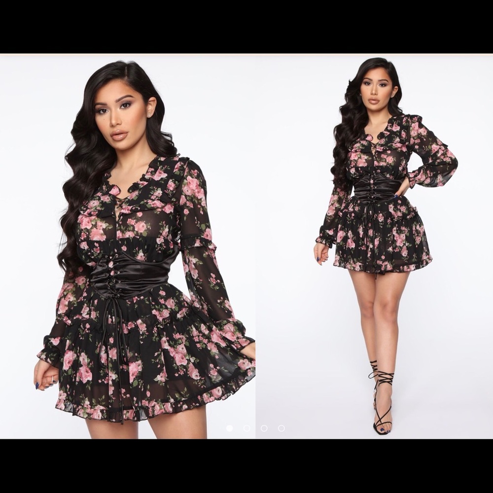 Fashion Nova Flower Dress